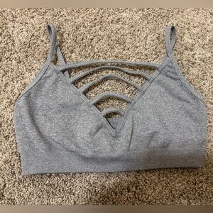 NUX Gray Strappy Bralette | Size S | New Without Tags